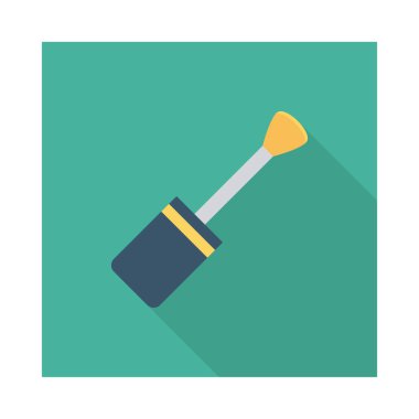 Fırça simgesi vektör illüstrasyonu 