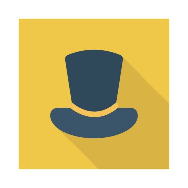 Şapka simgesi vektör illüstrasyonu 