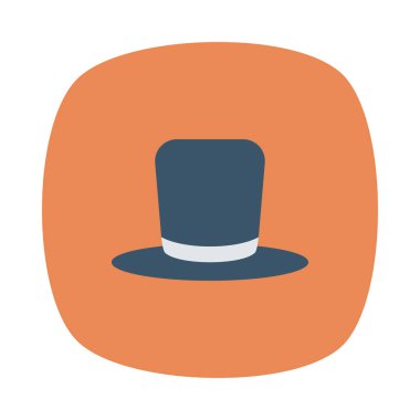 Şapka simgesi vektör illüstrasyonu 