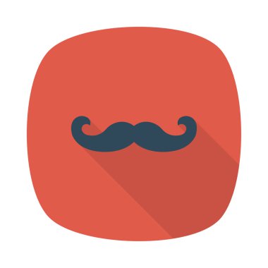 Bıyık simgesi vektör illüstrasyonu 