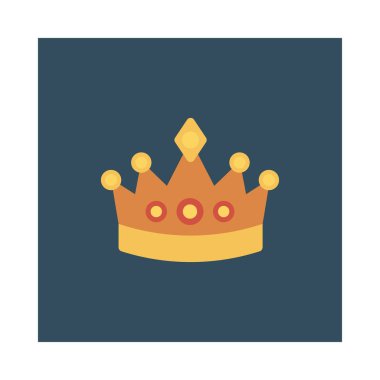 taç simgesi vektör illüstrasyonu 