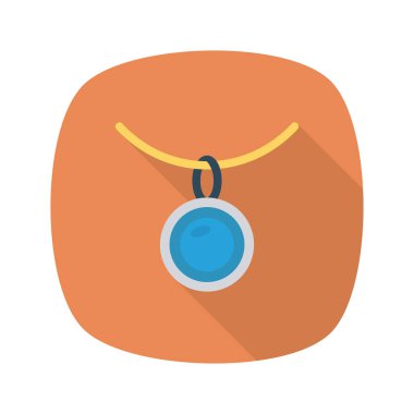 kolye simgesi vektör illüstrasyonu 