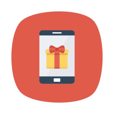 hediye simgesi vektör illüstrasyonu