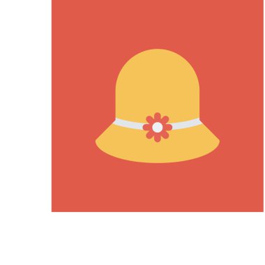 Şapka simgesi vektör illüstrasyonu