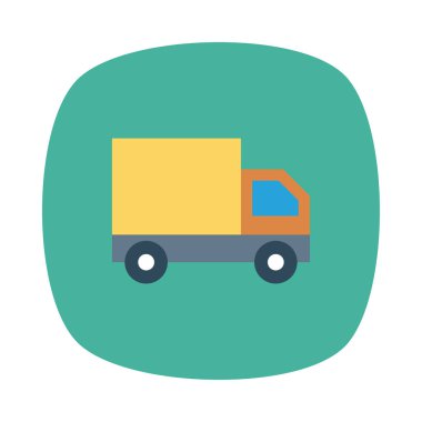 kamyon simge vektör çizim 