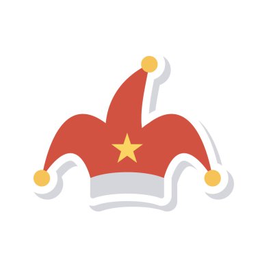 parti şapka simge vektör çizim 