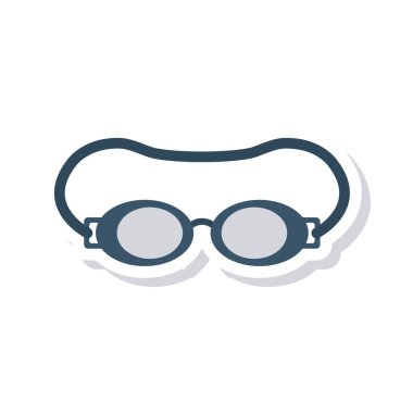 Gözlük simgesi vektör çizim 