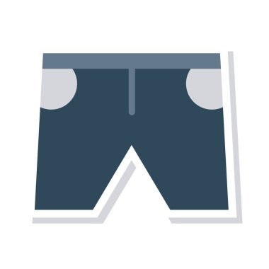 gri renkli beyaz arka plan üzerinde izole iç çamaşırı düz simgesi 