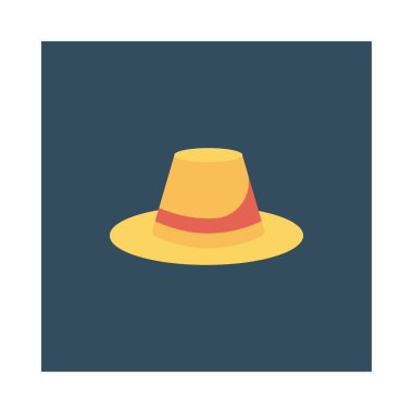 Şapka simgesi vektör illüstrasyonu 