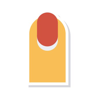 tırnak ikonu vektör illüstrasyonu 