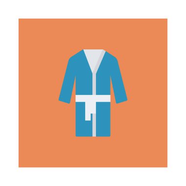 bornoz simge vektör çizim 