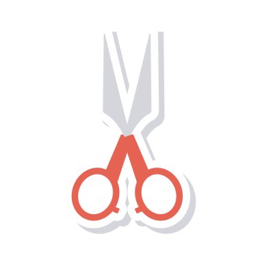 makas simgesi vektör illüstrasyonu 