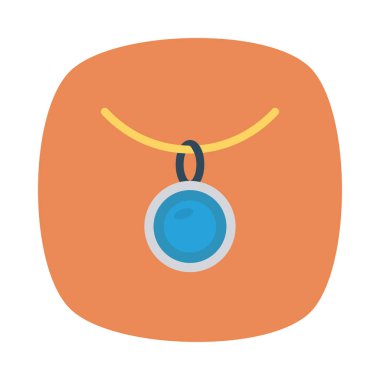 kolye simgesi vektör illüstrasyonu 