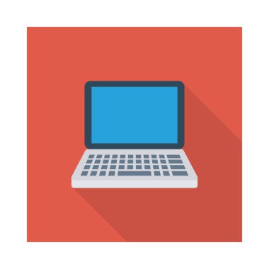 Dizüstü bilgisayar simgesi vektör çizimi 