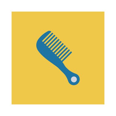 saç fırçası ikon vektör illüstrasyonu 