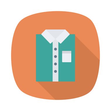 shirt simgesi vektör illüstrasyonu 