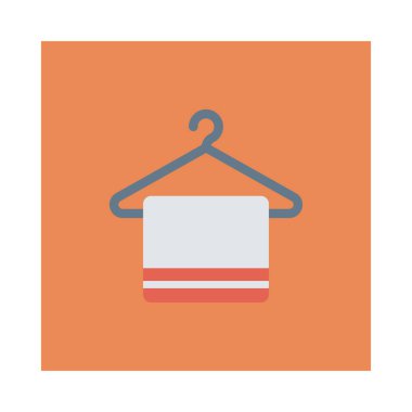 havlu ikonu vektör illüstrasyonu 