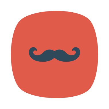 Bıyık simgesi vektör illüstrasyonu 