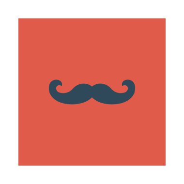 Bıyık simgesi vektör illüstrasyonu 