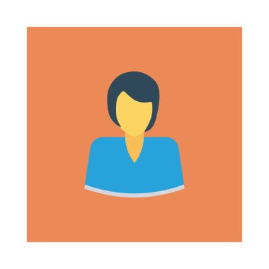 kadın simge vektör illüstrasyonu 