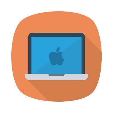 Dizüstü bilgisayar simgesi vektör çizimi 