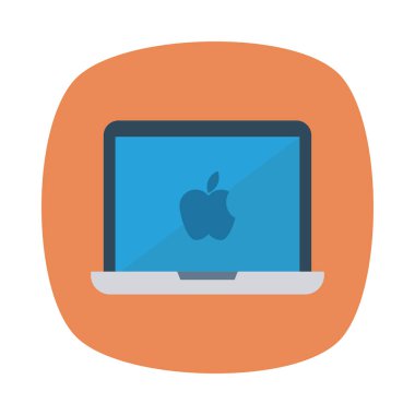 Dizüstü bilgisayar simgesi vektör çizimi 