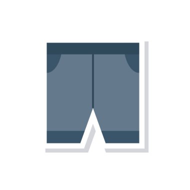 gri renkli beyaz arka plan üzerinde izole iç çamaşırı düz simgesi