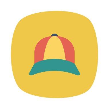 Şapka simgesi vektör illüstrasyonu 