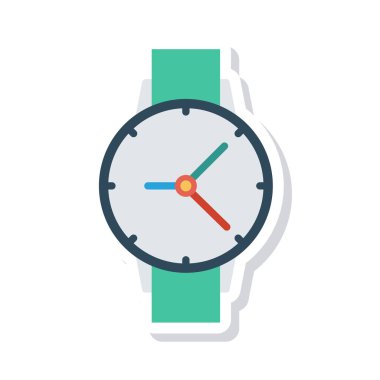 Saat simgesi vektör illüstrasyonu 