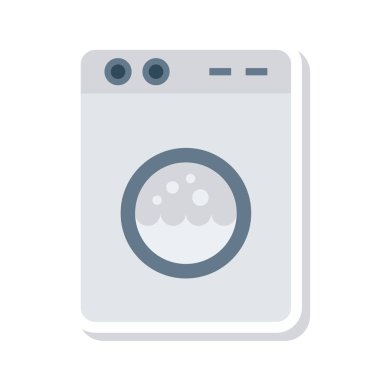 çamaşır makinesi ikon vektör çizimi 