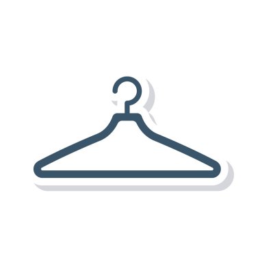 elbise askısı vektör çizim 