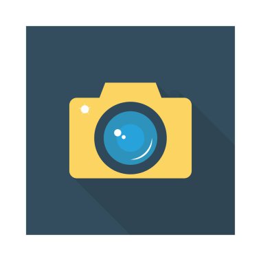 kamera simgesi vektör illüstrasyonu 