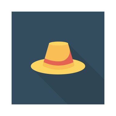 Şapka simgesi vektör illüstrasyonu 