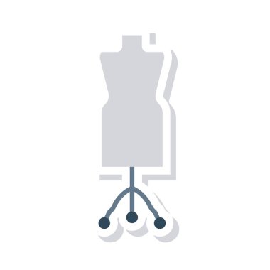 Beyaz arka plan üzerinde izole moda düz simgesi 