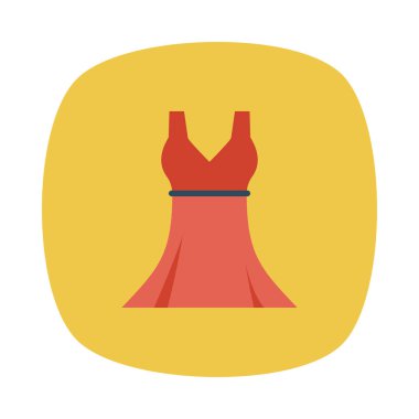 Beyaz arka plan üzerinde izole moda düz simgesi 