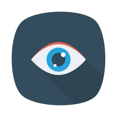 Göz simgesi vektör illüstrasyonu 