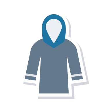 Hoodie simge vektör çizim 