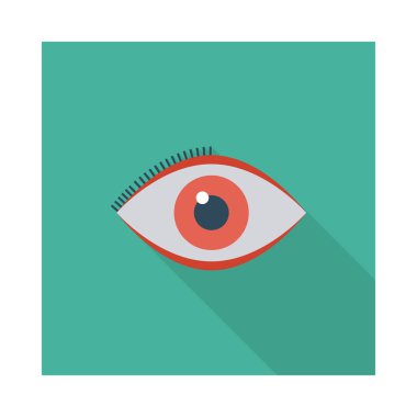 Göz simgesi vektör illüstrasyonu 