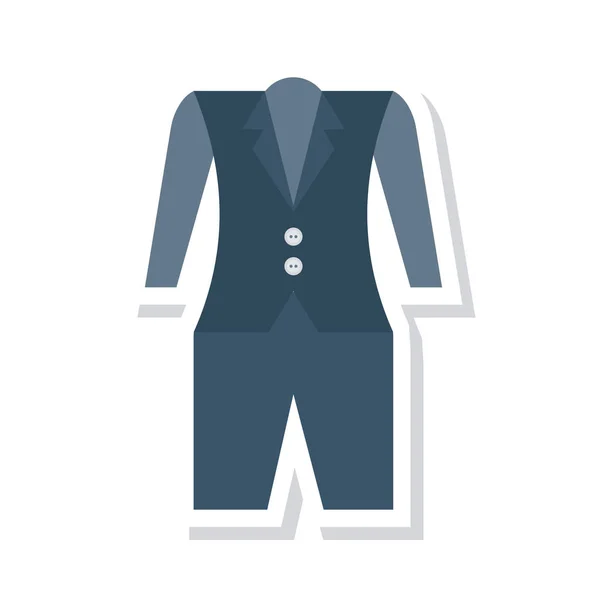 Suit Icon Vector Illustration — Stock Vector