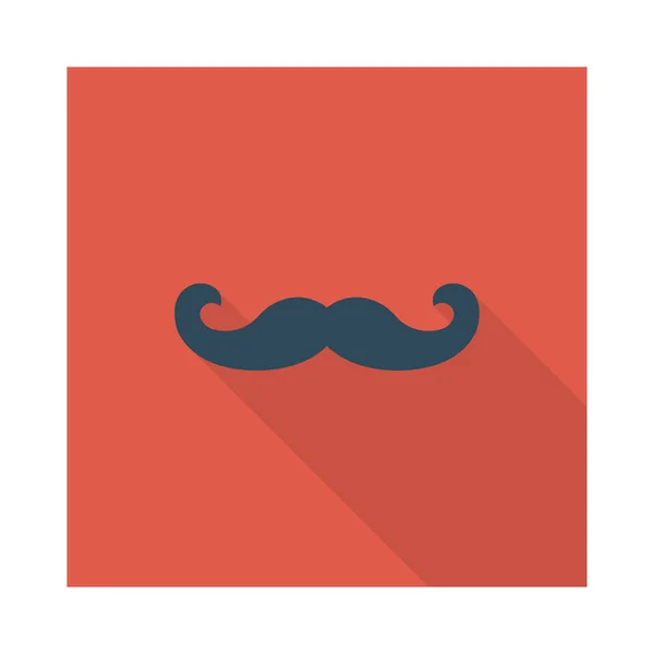 Mustache Pictogram Vector Illustratie — Stockvector