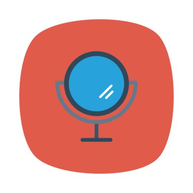 Ayna simgesi vektör illüstrasyonu 