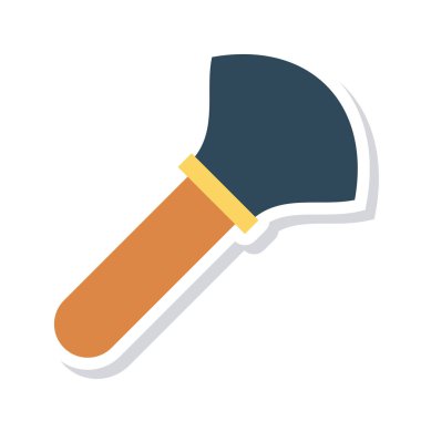 Fırça simgesi vektör illüstrasyonu 