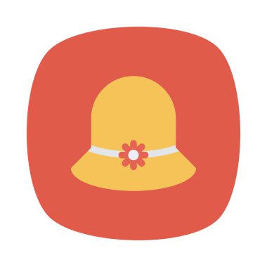 Şapka simgesi vektör illüstrasyonu