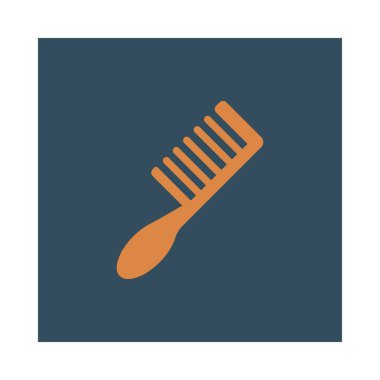 saç fırçası ikon vektör illüstrasyonu 