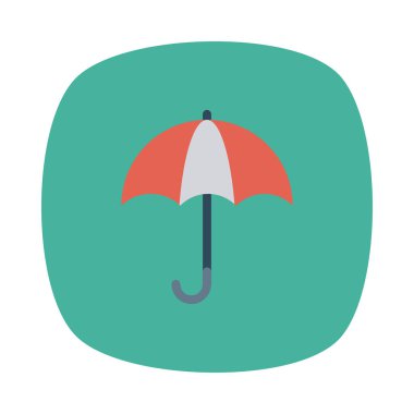 şemsiye simgesi vektör illüstrasyonu  