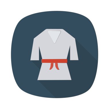 Beyaz arka plan üzerinde izole moda düz simgesi 