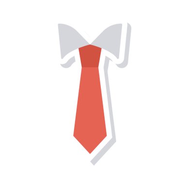 Beyaz arka plan üzerinde izole giysi düz simgesi 