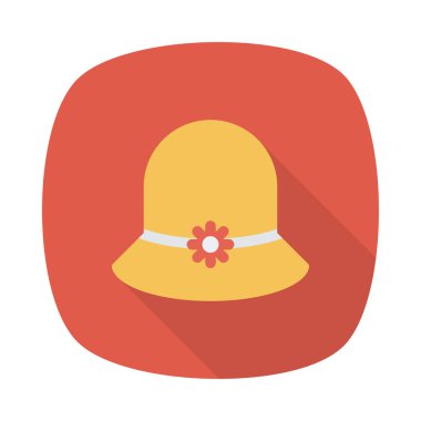 Şapka simgesi vektör illüstrasyonu