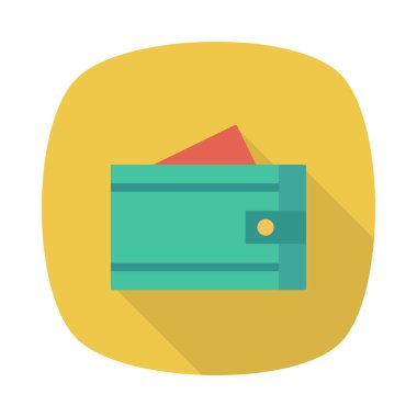 cüzdan ikonu vektör illüstrasyonu 