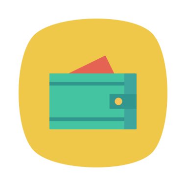 cüzdan ikonu vektör illüstrasyonu 